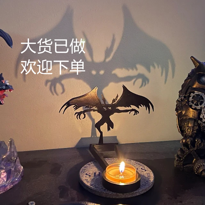 Cross-Border New Wholesale Halloween Funny Candle Holder Home Party Atmosphere Layout Desktop Ornaments Decoration