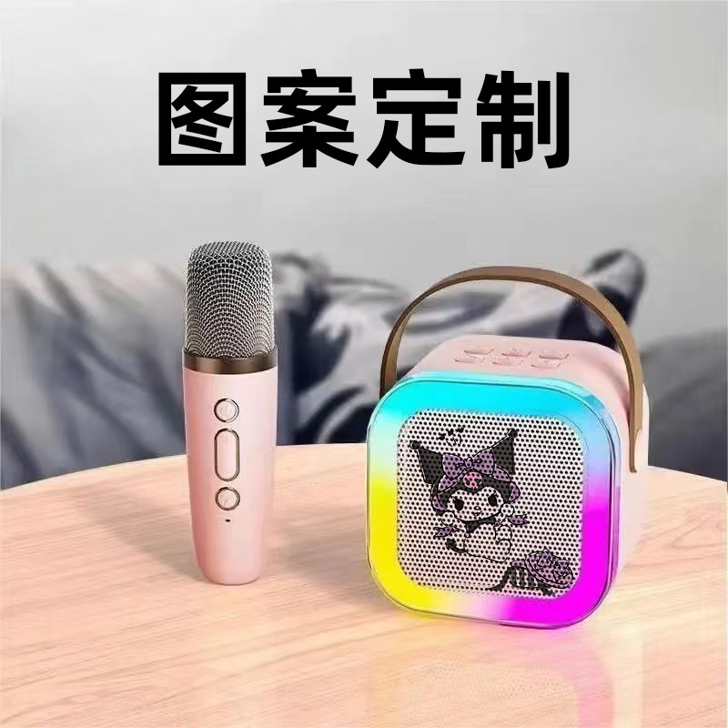 k12蓝牙音响一体机卡拉便携唱歌迷你无线蓝牙蓝牙音响图案定制款|undefined