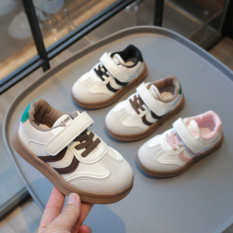 Детские туфли с низким верхом осенние новые мальчики корейские модные кроссовки для девочек