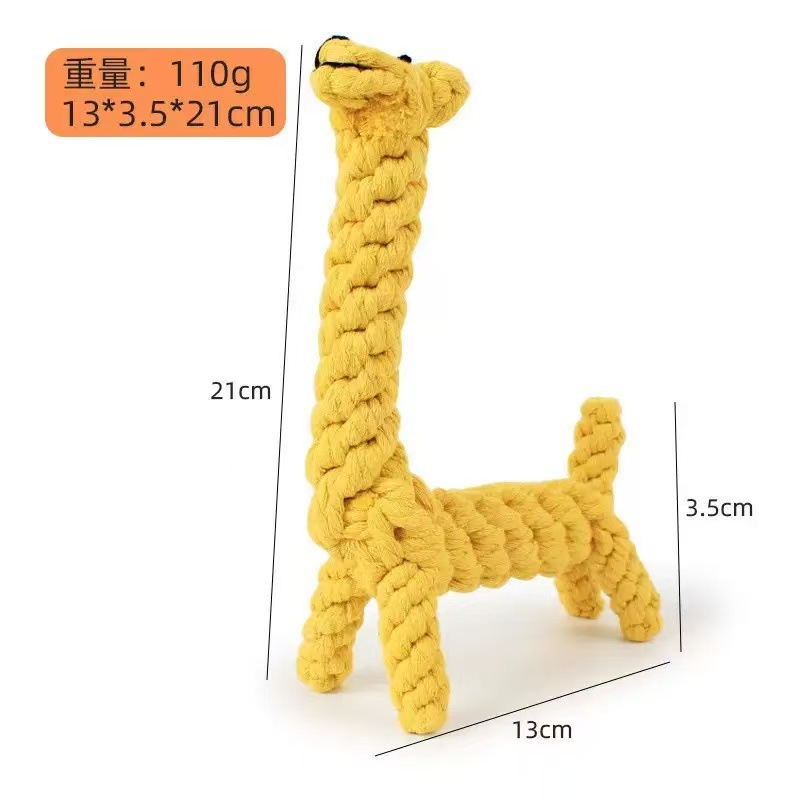 Cotton rope giraffe