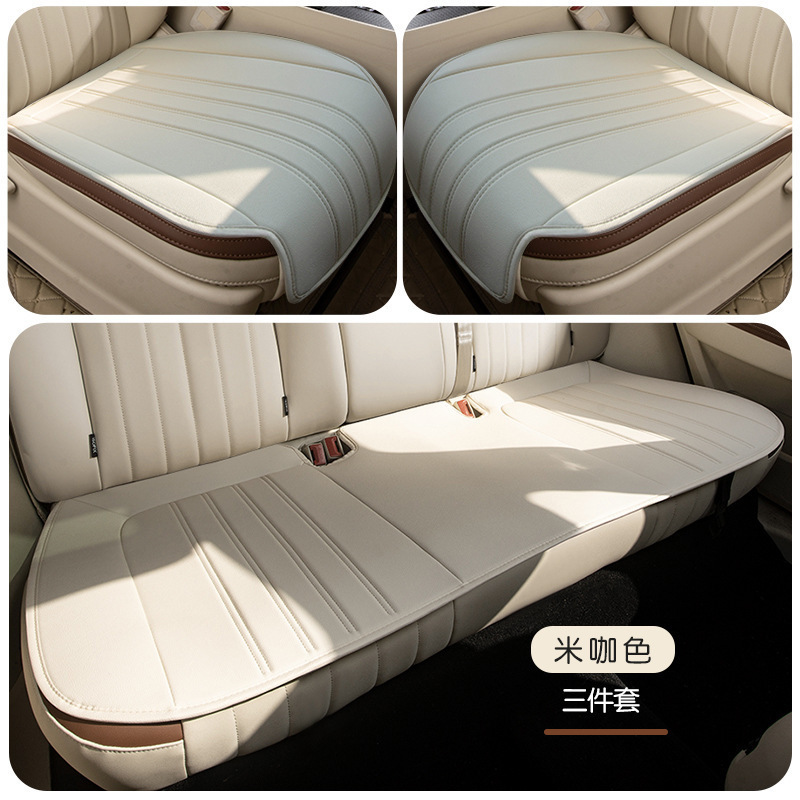 Universal For ORA Good Cat Car Seat Cushion Four Seasons Universal (Modelə uyğun (Original) oturacaq örtükləri) - beige-coffee-3-piece-set-ora-good-cat