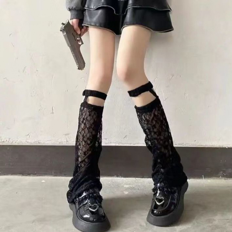 블랙 레이스 양말