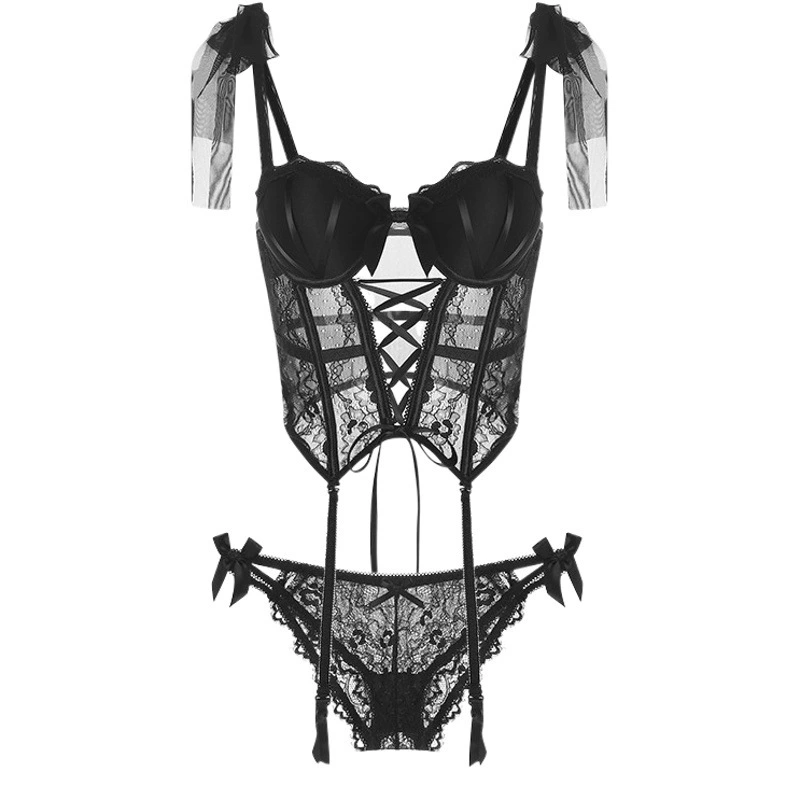 Винно-красное рождественское секс-белье Сексуальный Слинг чистое желание специи девушка маленькая грудь бюстгальтер рыбья кость высококачественный жилет Sense