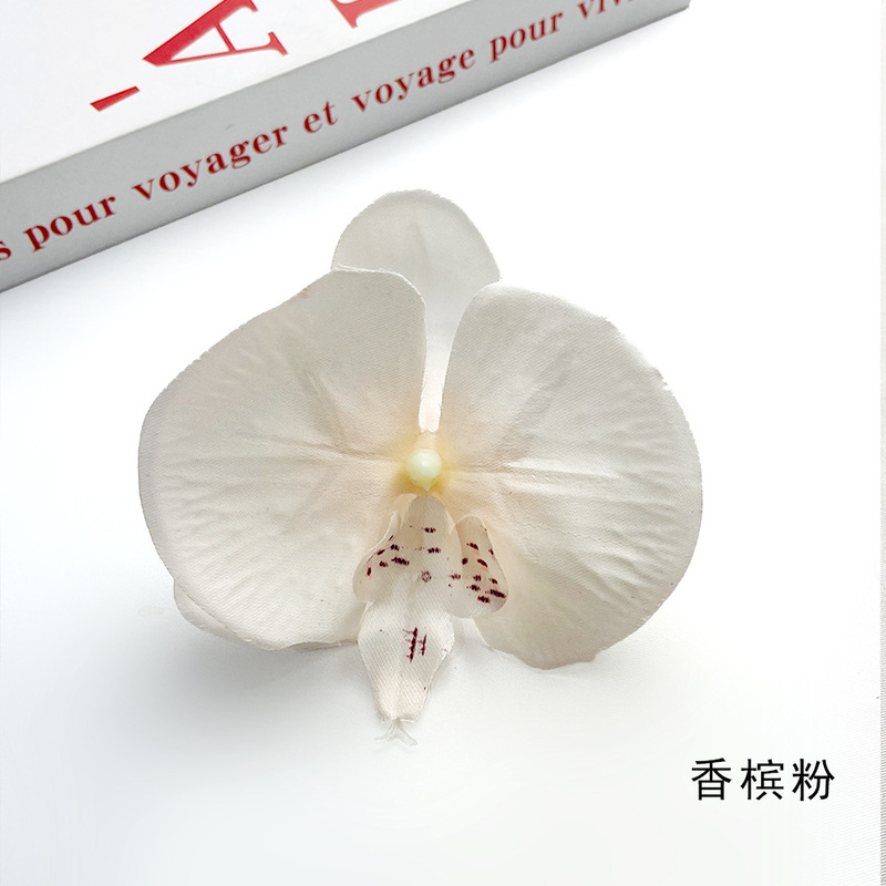 造花胡蝶蘭の花 DIYヘアアクセサリー ヘアピン フェイクフラワー DIYヘアピン 衣装アクセサリー デザートテーブル製作|undefined