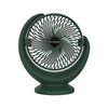 New USB -charged desktop table -type fan five -leaf half -moon bay fan dormitory quiet circulation small electric fan