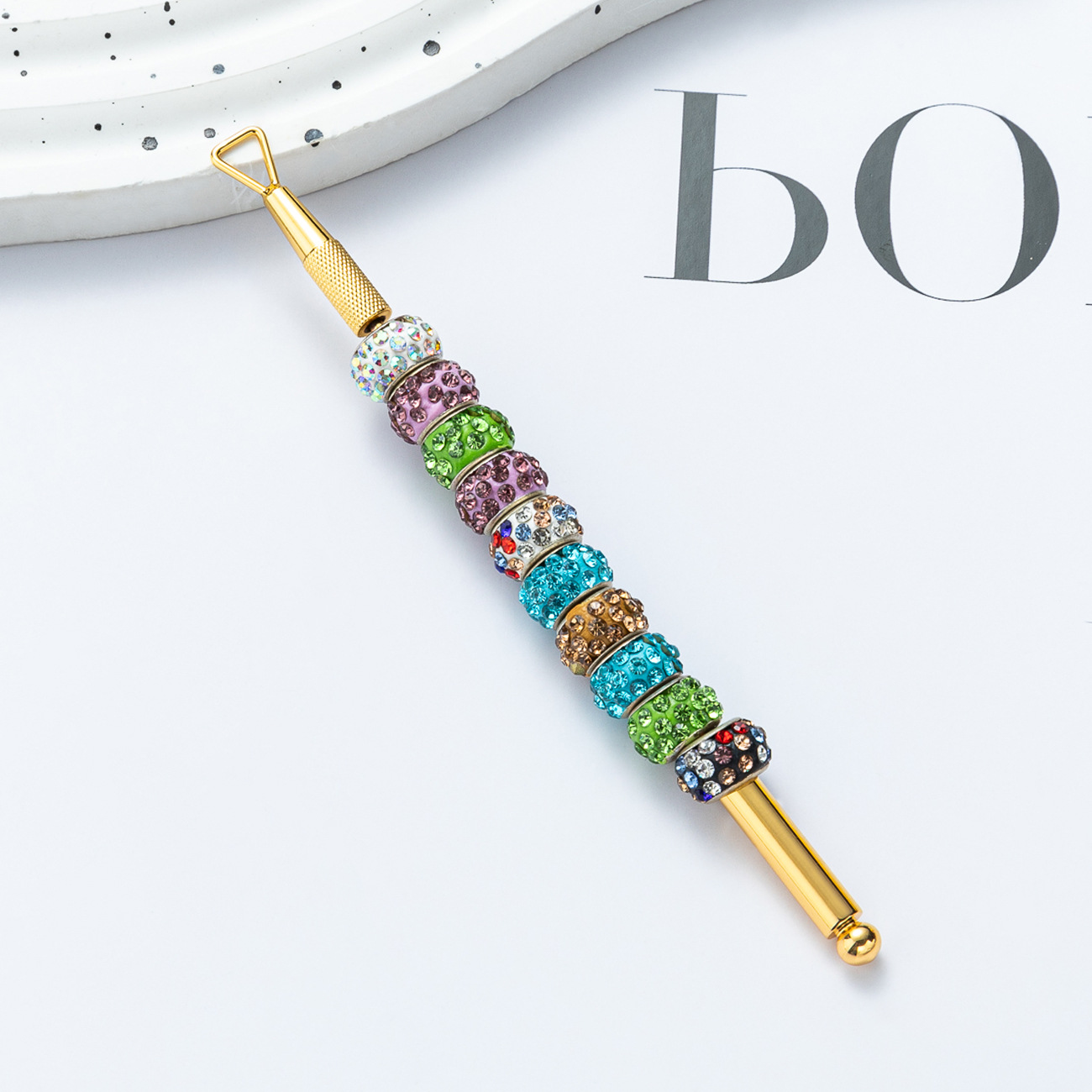 Acero inoxidable de doble cabeza de manicure removente manicure removente manicure removible pegamento de fototerapia manicure herramientas de manicure al por mayor