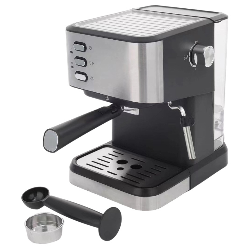 Espresso transfronterizo con grasa, máquina de café semi-automática de vapor de lujo, máquina de café italiana de oficina