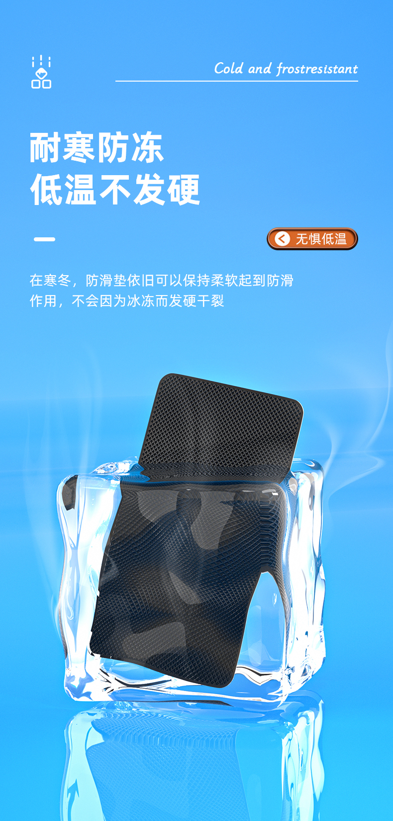 Anti-Slip Mat for Car, Car Ornaments, Car Storage Mat, Car Center Console, Mobile Phone Fixation, Black Technology