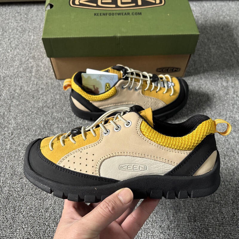 Cohen Keen Second-Generation Genuine Leather Outdoor Couple Shoes, Large Size, Non-Slip Slip-On Hiking and Mountaineering Shoes, Versatile and Shock-Absorbing