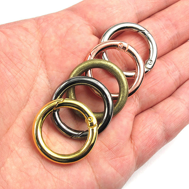 Mountaineering key ring hook 28 25mm alloy open ring zinc alloy spring ring key ring