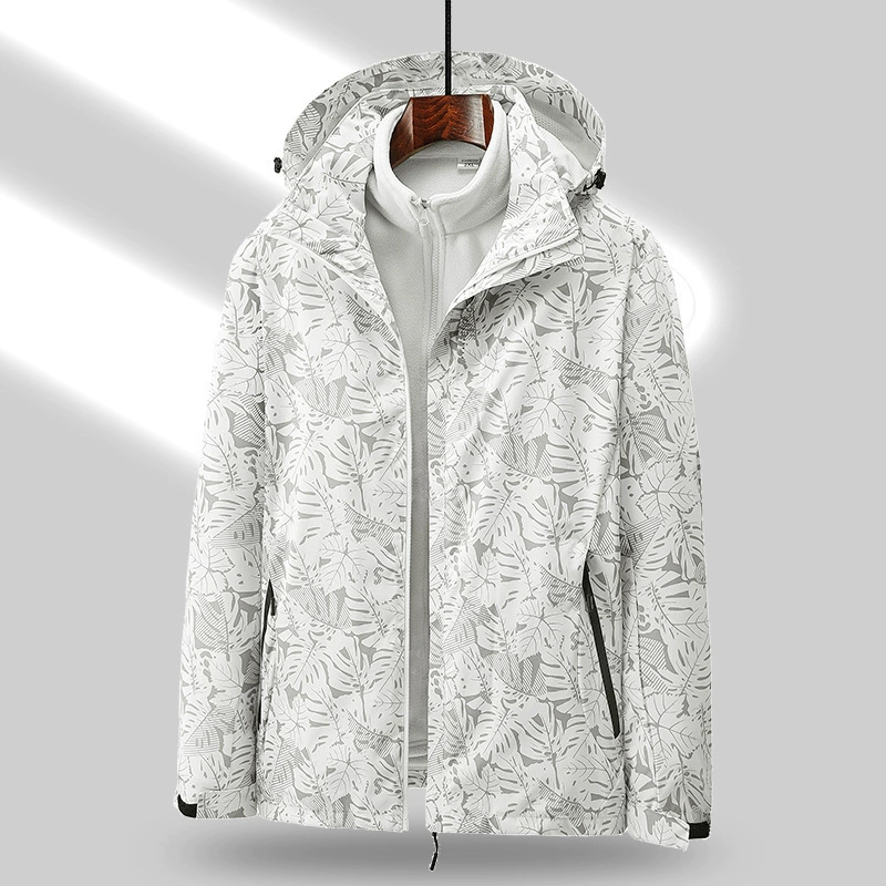 Наружная куртка женская тройка в одном съемная двухсекционная водонепроницаемая ветровка альпинистская лыжная одежда тибетская куртка мужская