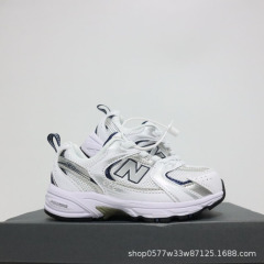 莆田nb530ゴムバンド児童復古軽ネットスポーツシューズ男子少女ランニングシューズ