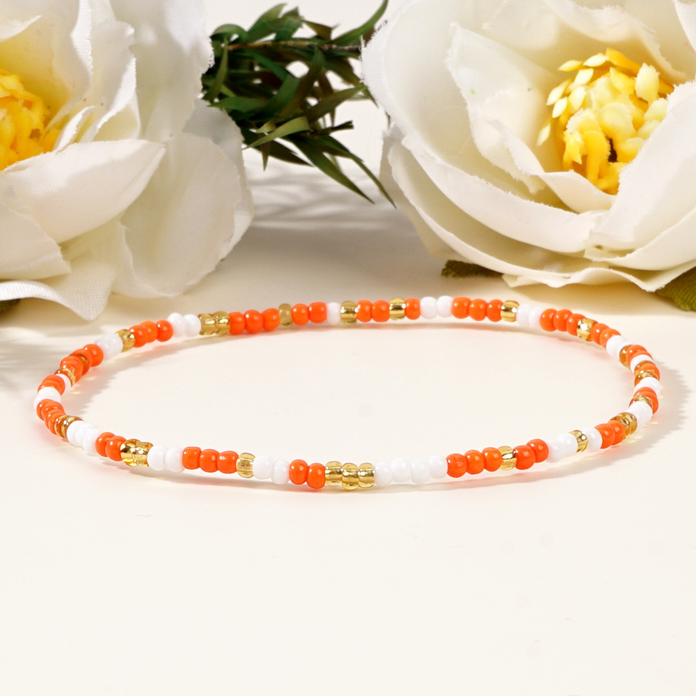 6g Weight Bracelets Classification Seed Bead Chain Material Beaded Chain Chain Type 1 Piece Quantity Holiday, Daily Occasion Seed Bead Material Geometric Pattern Women's Gender Casual, Simple Style Style Beaded, Handmade Craft Casual Simple Style Geometric Seed Bead Wholesale Bracelets 3