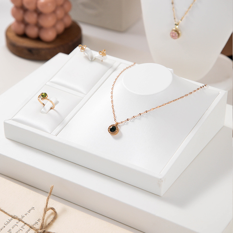 Ring Tray Jewelry Display Stand Live Streaming Necklace Hook Pendant Tray Accessory Display Rack Exhibition Jewelry Display Plate