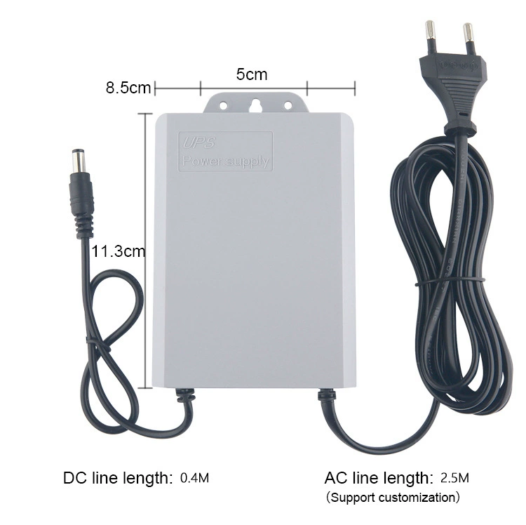 Small power supply, battery, travel CCTV camera, 12v, 2A, UPS