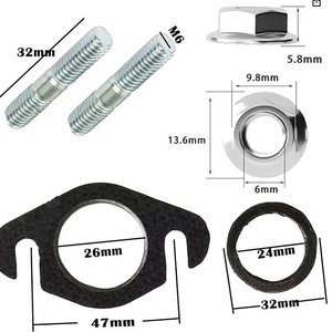 Yamaha Peugeot 2T50Ccroller üçün səsboğucu pad və vint qoz dəsti