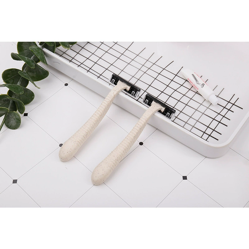 Star hotels supply disposable wheat straw to degrade stainless steel shaver, stainless steel shaver hotel toiletries must be planed
