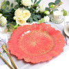 New European -style transparent flash disc hotel banquet cushion plastic plate process transparent plate source manufacturer