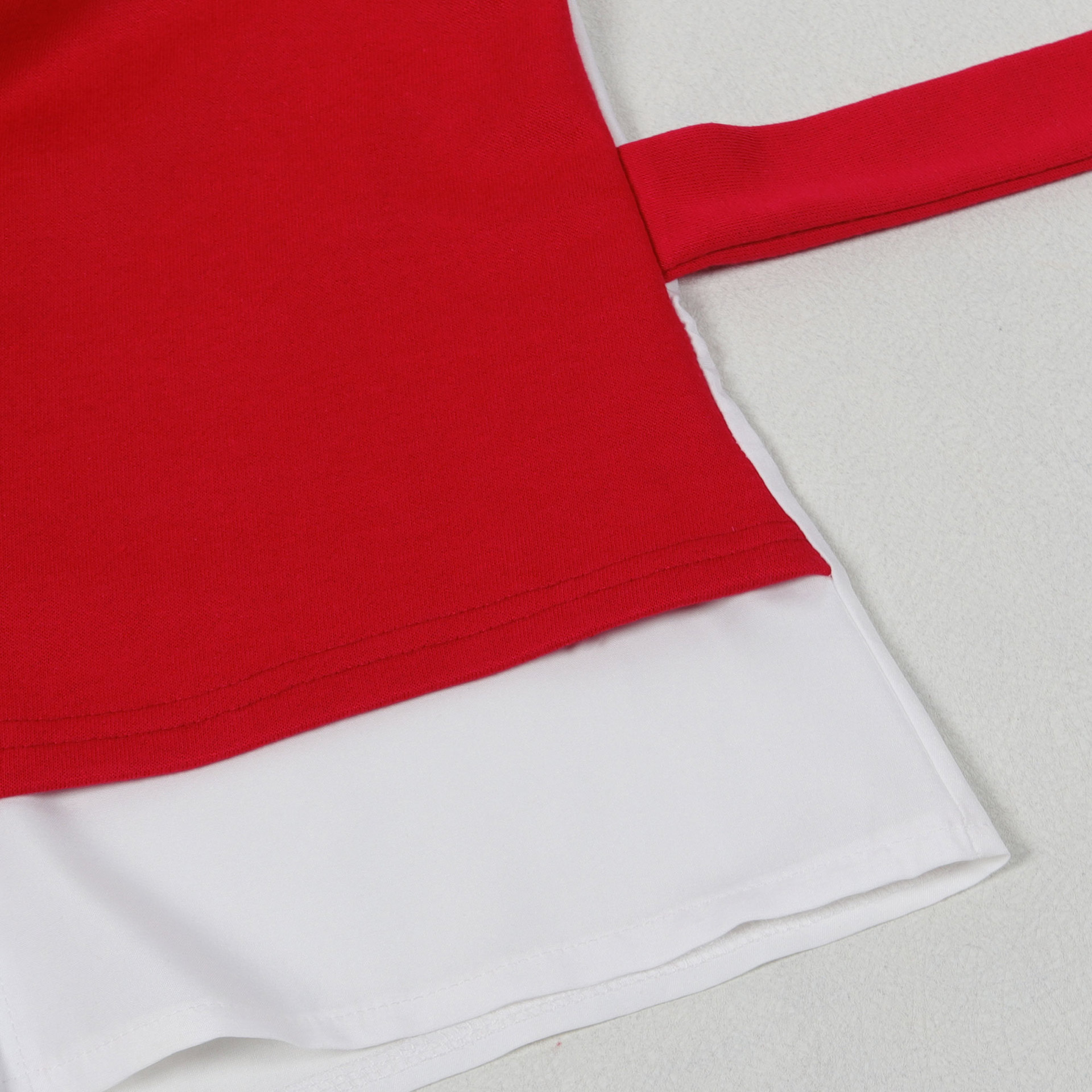 Faux Two Pieces Shirts Vest Stitching Sweater Pants Two Piece Set