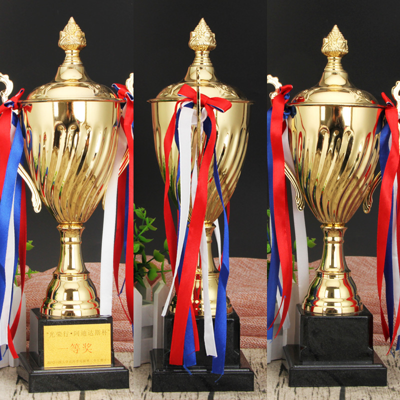 Trofeo de metal para el día deportivo escolar, competición del personal de jardín de infancia, premios para eventos creativos, trofeo de metal personalizado.