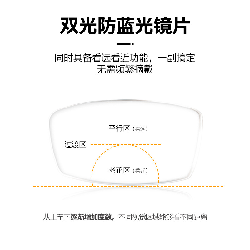 Tiktok mismas gafas de lectura de luz anti-azul gafas de luz doble púrpura elegantes de las mujeres 8104 mirando lejos y cerca gafas para ancianos
