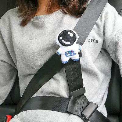 Seat belt shoulder pad: Adjuster Protective Cover Cartoon