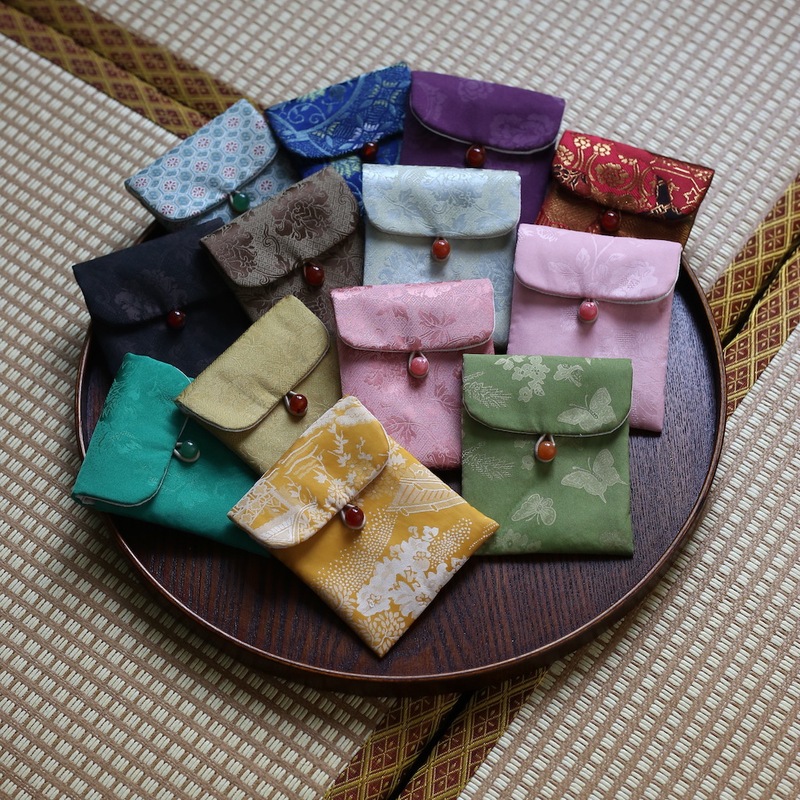 Bracelet Brocade Dopamine Gift Cloth Bag Toy Bag Jewelry Earphone Bracelet Storage Bag Flip Wallet Fabric