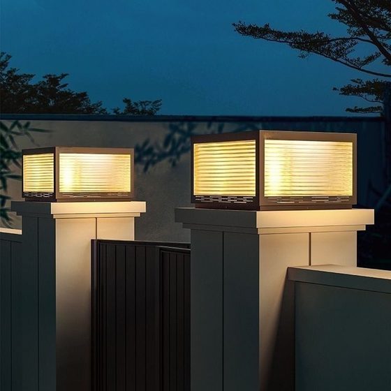 Column lamp solar outdoor lamp garden lamp villa door column lamp door column lamp outdoor wall lamp column lamp