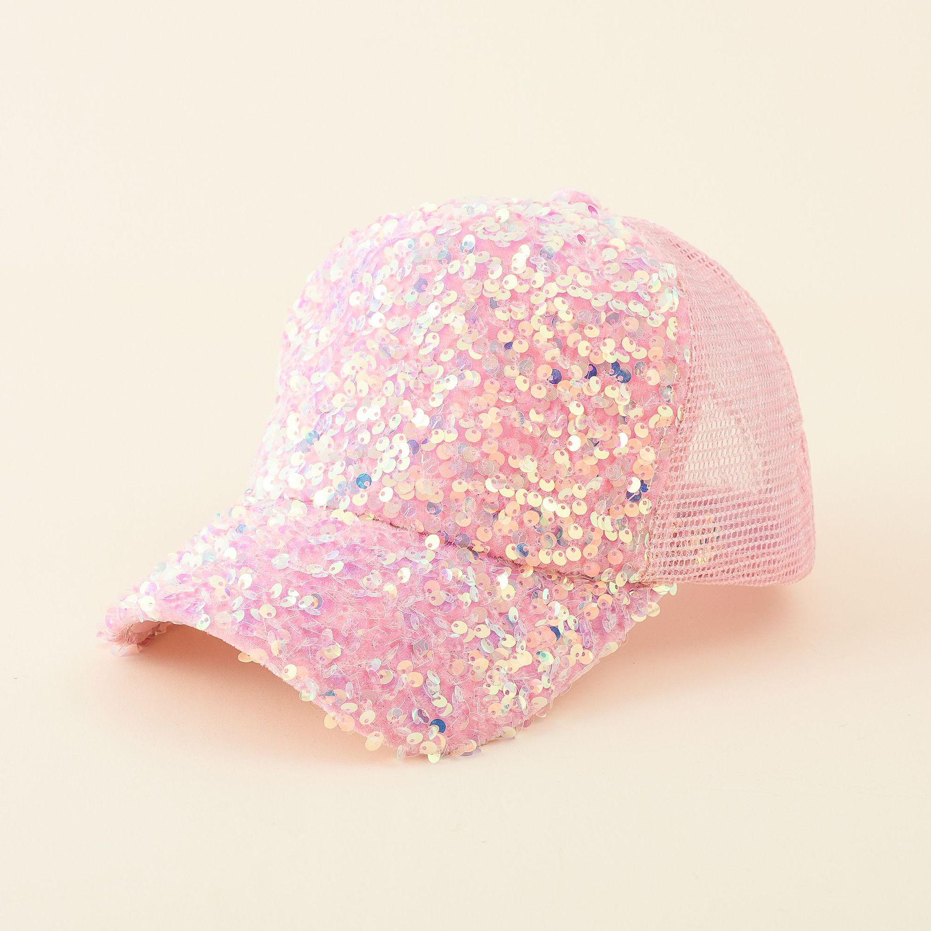 Nueva gorra de béisbol estilo coreano de las mujeres de moda con lentejuelas gorra de verano malla transpirable protección solar sombrero de sol nuevo viaje de las mujeres