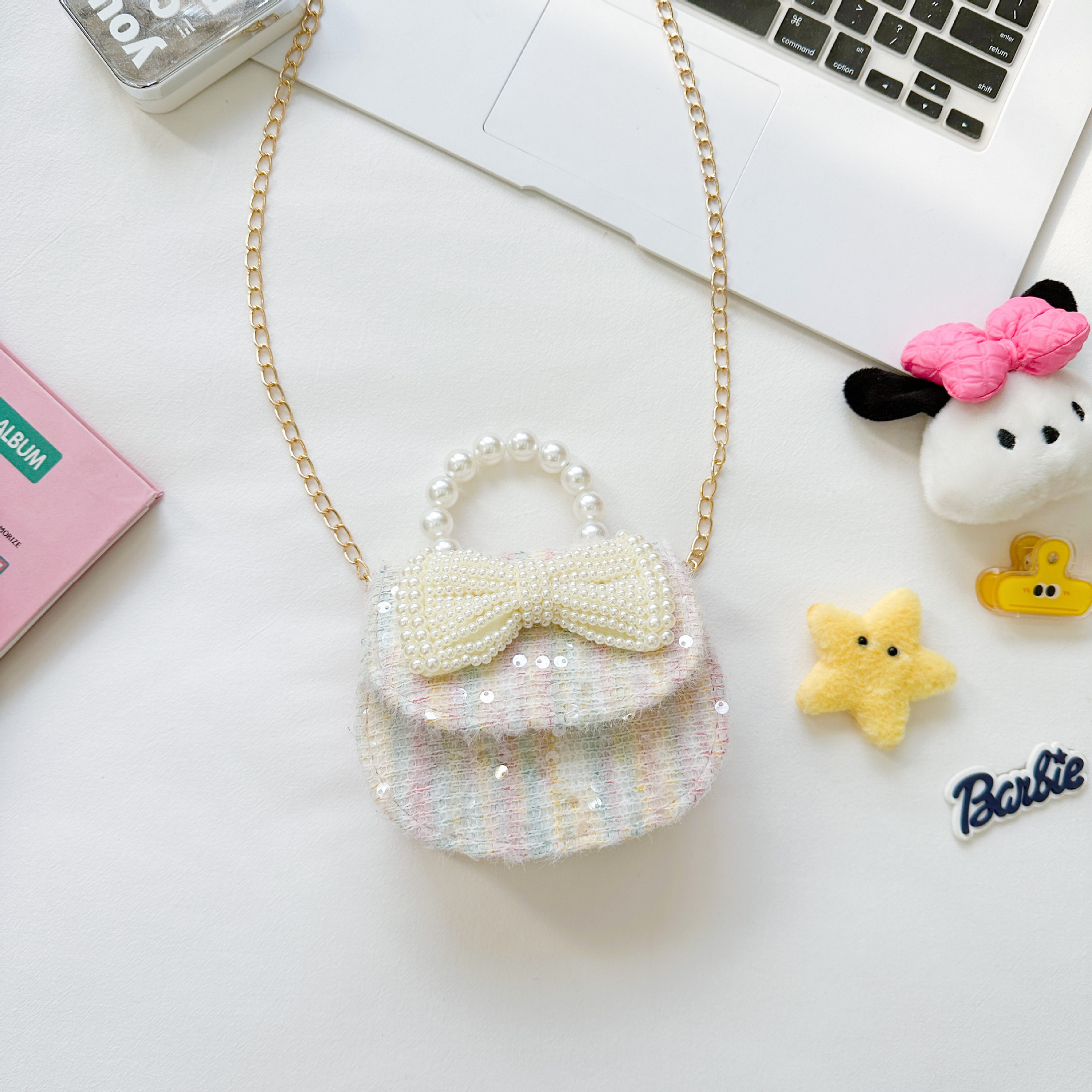 Bonito bolso de niños en línea nueva moda extranjera bebé niña princesa cambio de hombro mochila de moda