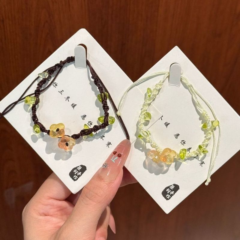 New Osmanthus Bracelet Girlfriend Bracelet Best Friend Bracelet Braided Birthday Chinese Valentine's Day Couple Valentine's Day Gift Accessories