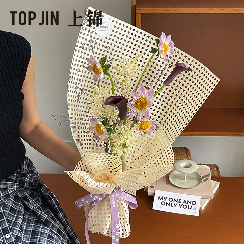 上锦 引光入镜系列鲜花包装纸创意镂空高级感艺术纸diy花艺资材|undefined