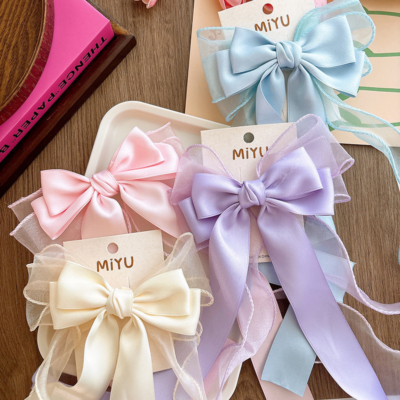 30g Weight Hair Clip Hair Accessories Type 1 Piece Quantity Casual, Holiday, Daily Occasion Cloth Material Knot, Butterfly, Bow Knot, Horse Pattern All Seasons Season Women's Gender Elegant, Sweet Style Elegant Sweet Women's Knot Butterfly Bow Knot Cloth Hair Clip 8
