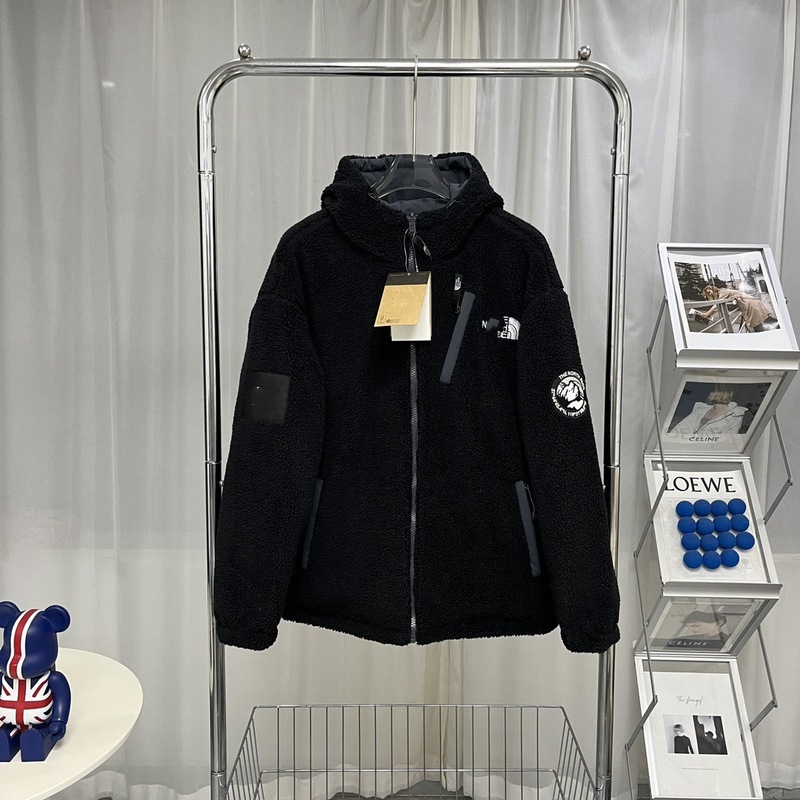 Beijia 暖かい両面カップル男性と女性の同じスタイルメンズスタンドカラーラムウールジャケット刺繍ロゴ FN54 ドロップシッピング|undefined