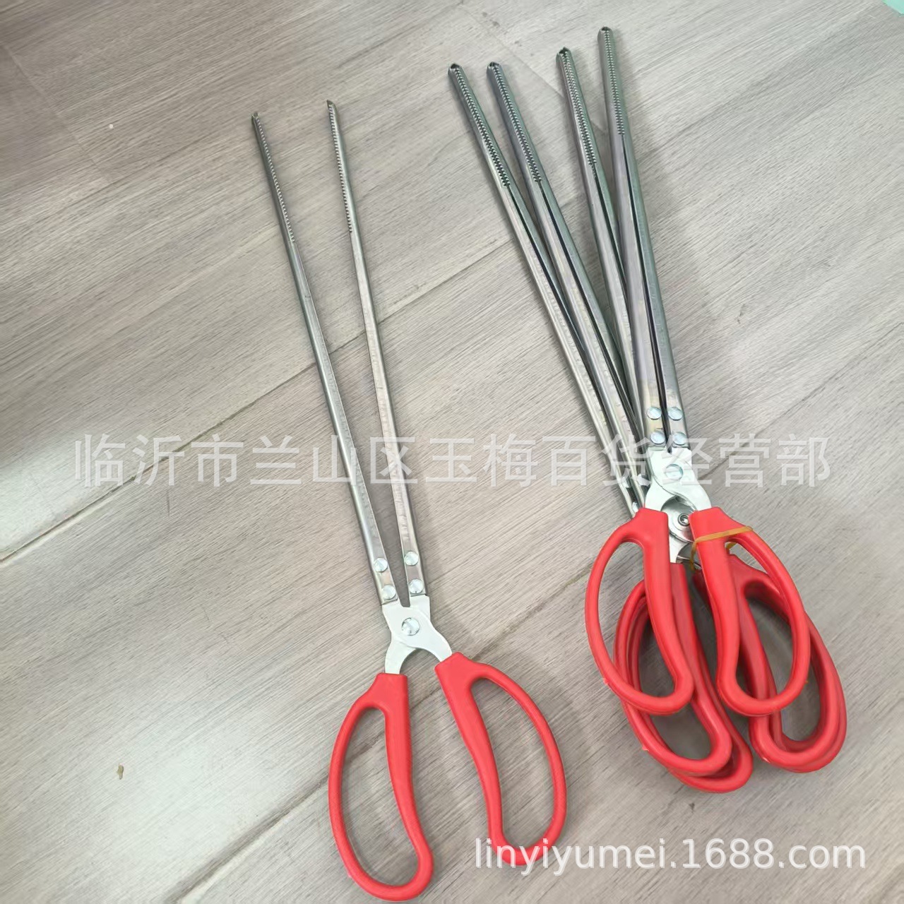 52直头赶海夹环卫垃圾夹黄鳝钳子泥鳅抓鱼夹螃蟹挖鱼赶海工具批发