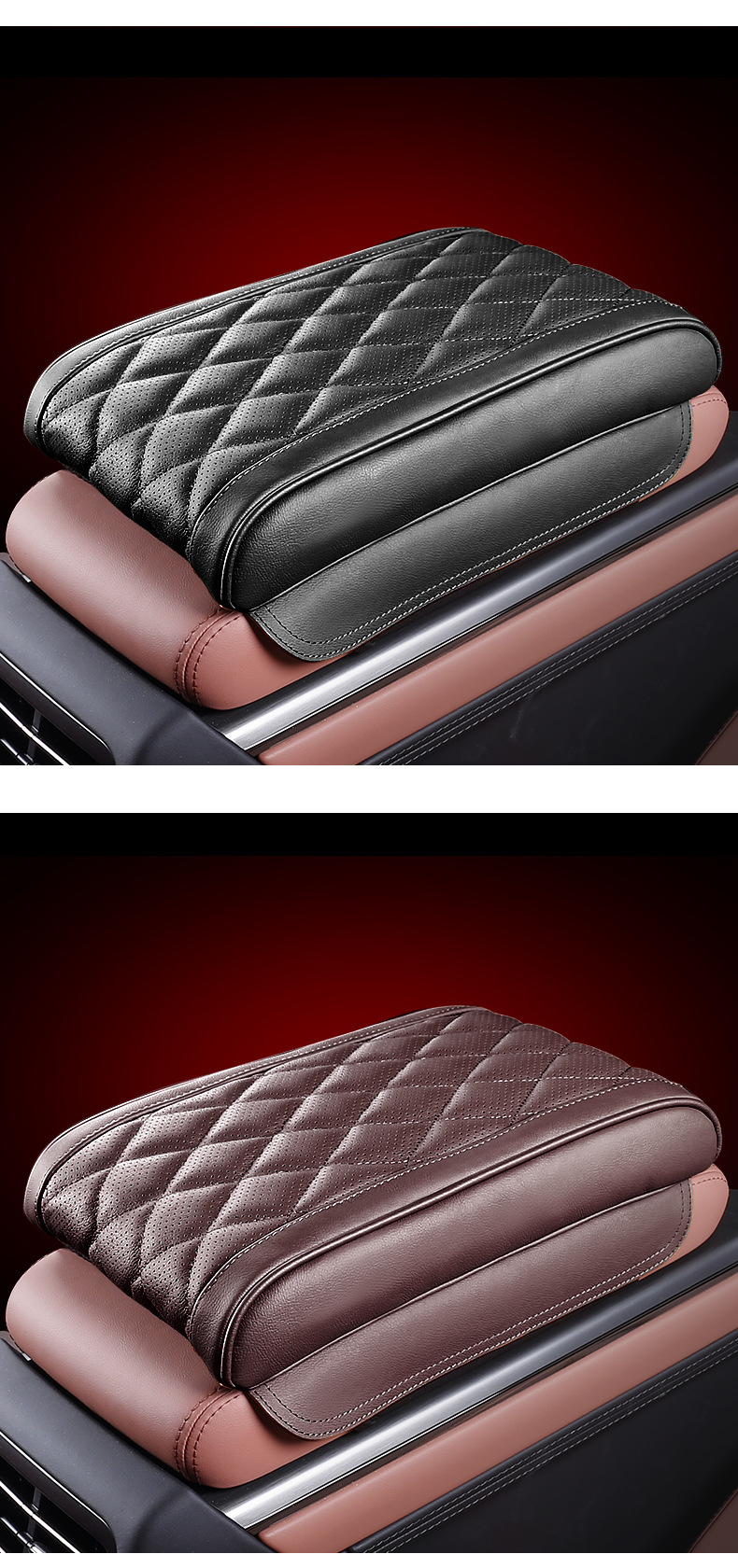 Suitable for Audi A3/A4L/A5/A6L/A7/Q3/Q5L/Q7 Memory Foam Armrest Box Pad Booster Pad Interior
