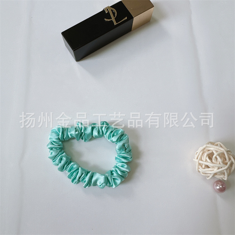상큼한 녹색 얇은 머리끈