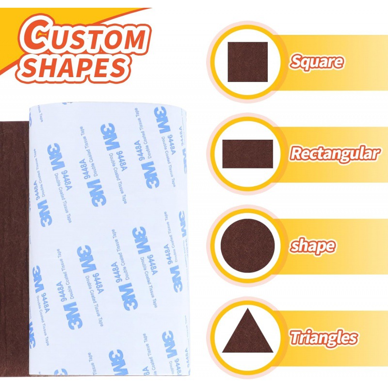 Felt Furniture Pads, Non Slip