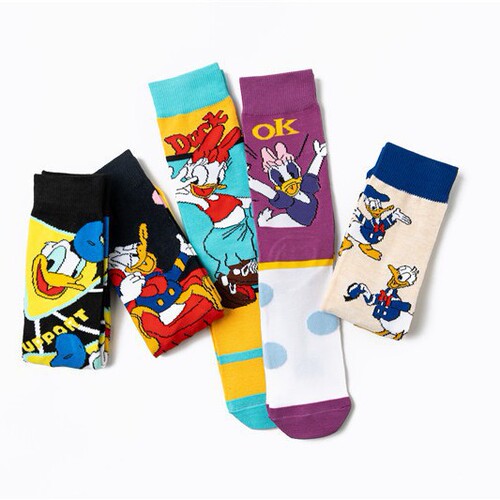 Female Four Seasons Anime Tang Mouse Male Cotton Rice Old Duck Popular Trend Socks Male Socks Ins Socks