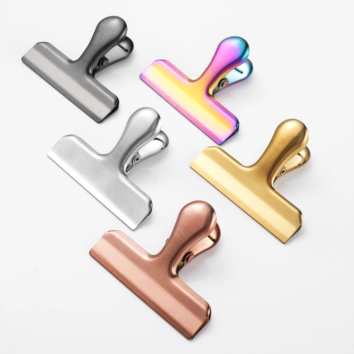 Stainless Steel Sealing Clip Sealing Clip Ins Nordic Cross-border Amazon Sealing Bag Food Preservation Moisture-proof Dovetail Clip