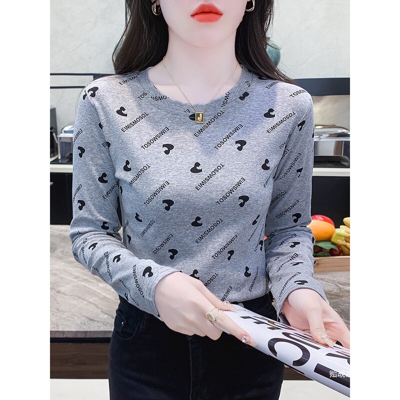 Women's Pure Cotton Long-Sleeved T-Shirt Spring Wear for Women 2026 New Fashion Stylish Autumn Top Inner Layering Shirt Early Autumn Top Women's Pure Cotton Long-Sleeved T-Shirt Spring Wear for Women 2026 New Fashion Stylish Autumn Top Inner Layering Shirt Early Autumn Top