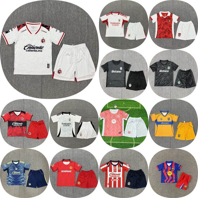 2526 Mexican Super League Portuguese Super League Children's Jersey Football Suit America Lisbon Braga Monterrey Barcelona 2526 Mexican Super League Portuguese Super League Children's Jersey Football Suit America Lisbon Braga Monterrey Barcelona