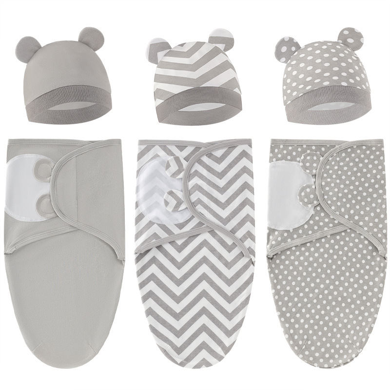 Factory Direct Supply for Foreign Trade, European and American Newborn Swaddles, Delivery Room Wraps, Baby Sleeping Bags, Anti-Startle Baby Blankets