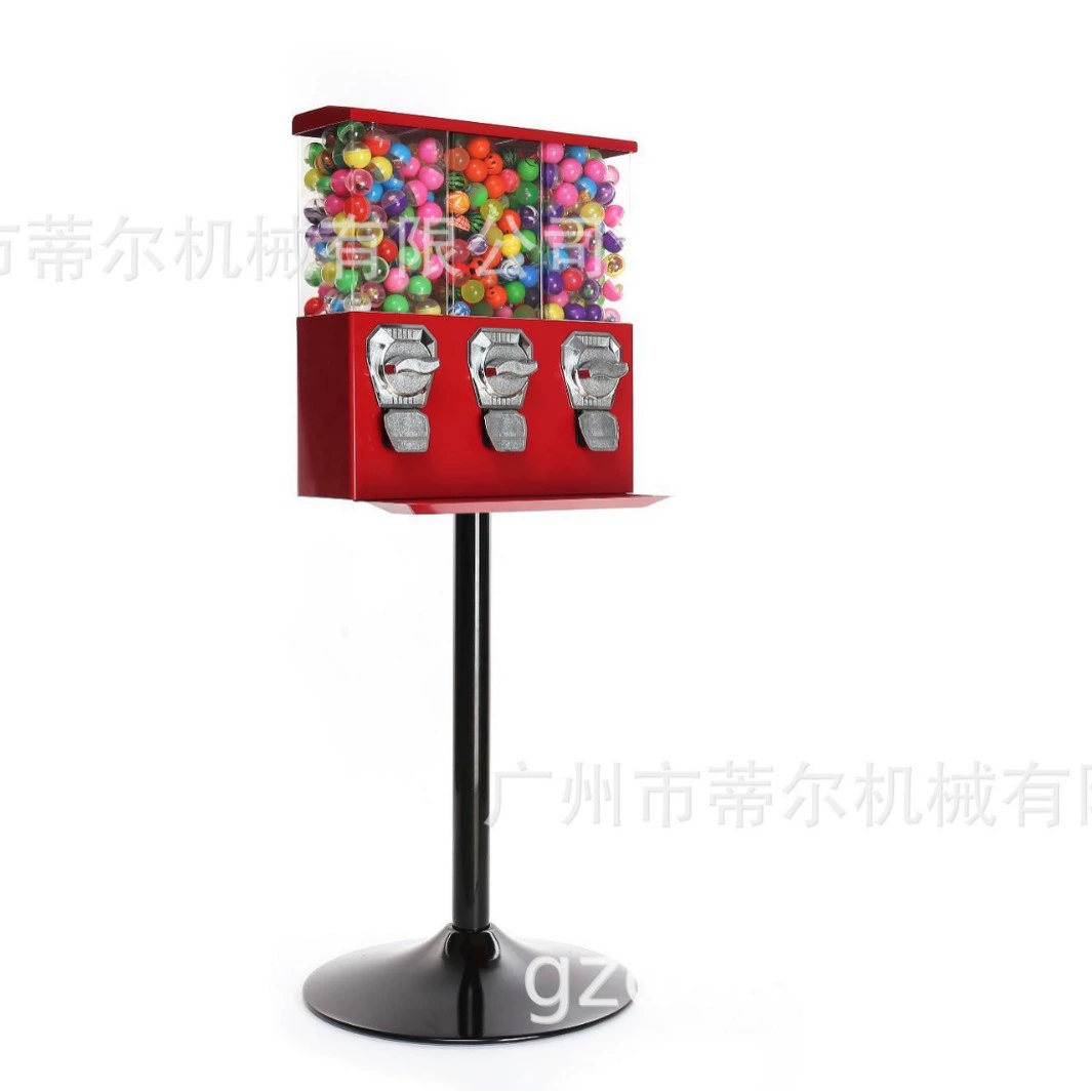 Внешняя торговля популярный открытый Крытый игрушечный торговый автомат детский яйцо крутильная Машина конфеты машина три головы машина