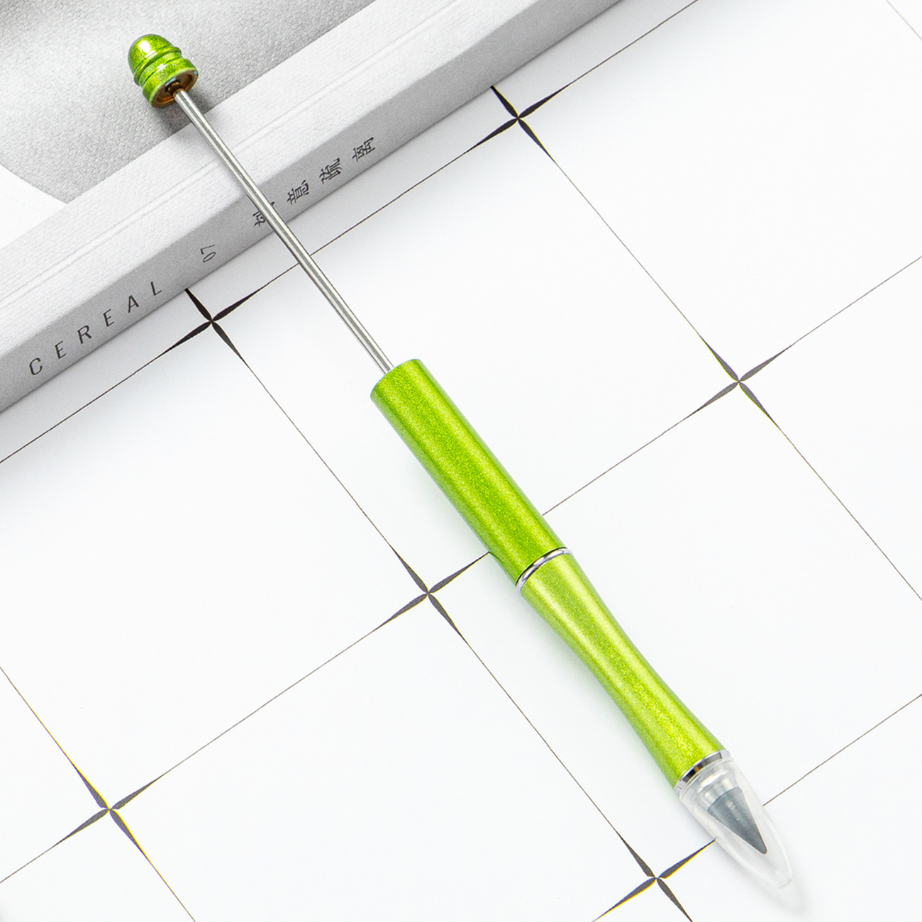 DIY cuentas lápiz dibujo sin cortar sin tinta para escribir lápiz continuo puede imprimir logo en stock lápiz eterno al por mayor