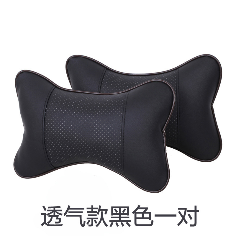 Car Neck Pillow, Car Headrest, Universal for All Seasons, Car Headrest, Pu Bone-Shaped Cushion Pillow