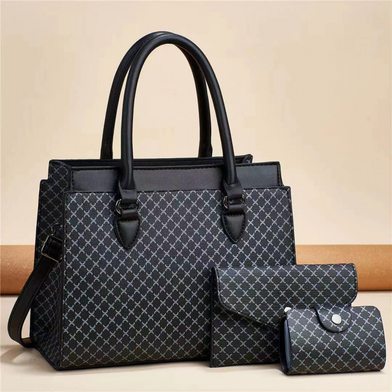 Baja de tres piezas para niños 2025 bolsos de moda casuales de gran capacidad impresión de color contraste bolsos de hombro