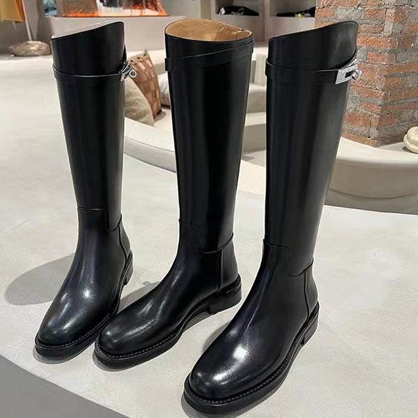 Demi-season high boots platform