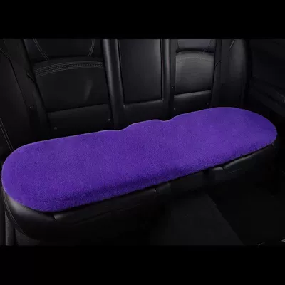 Wool pad – Imitation Rabbit Plush Small Three-Piece Warm - violet-rear-platoon-long-seat