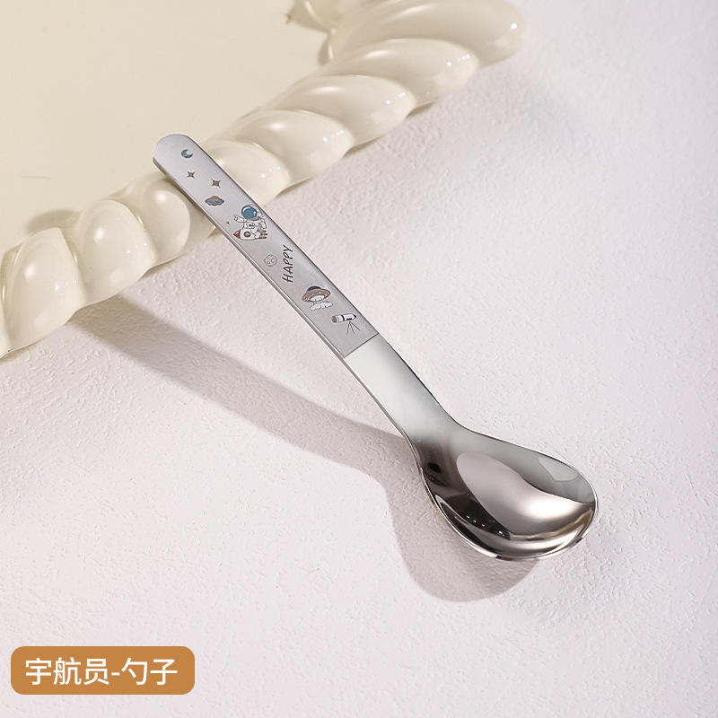 学生316不锈钢餐具套装勺子筷子卡通萌趣勺筷便携餐具旅行收纳盒|undefined